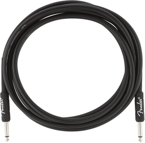 Fender Professional Series Black Guitar/Instrument Cable, Straight, 10' ft