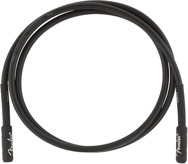 Fender Professional Series Black Guitar/Instrument Cable, Straight, 5' ft