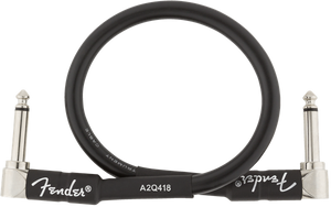 Fender Professional Series Guitar/Instrument Patch Cable, Right Angle, 1' ft