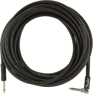Fender Professional Guitar/Instrument Cable, Straight-Right Angle, 25' ft