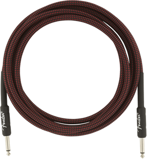 Genuine Fender Professional Series Guitar/Instrument Cable - RED TWEED - 10' ft