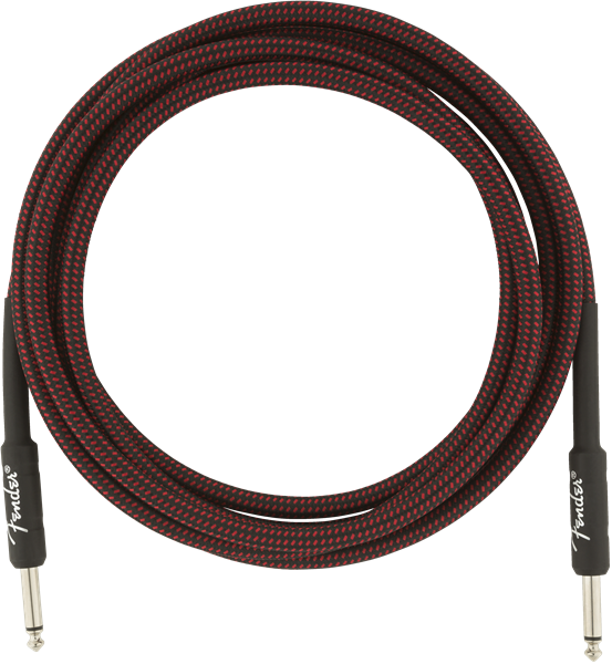 Genuine Fender Professional Series Guitar/Instrument Cable - RED TWEED - 10' ft