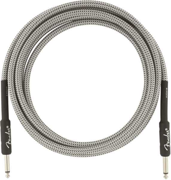 Genuine Fender Professional Series Guitar/Instrument Cable, WHITE TWEED - 10' ft