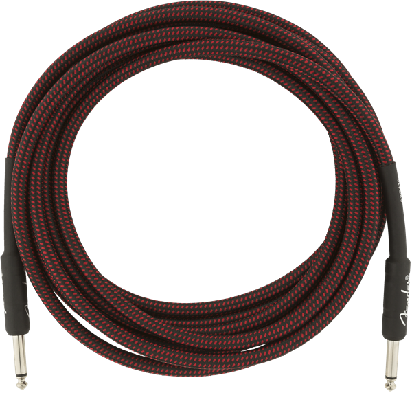 Genuine Fender Professional Series Guitar/Instrument Cable - RED TWEED - 15' ft
