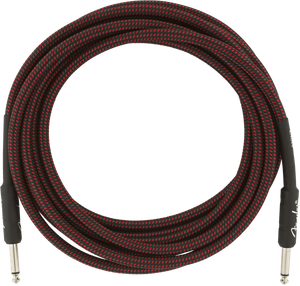 Genuine Fender Professional Series Guitar/Instrument Cable - RED TWEED - 15' ft