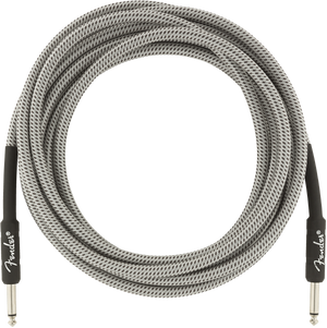 Genuine Fender Professional Series Guitar/Instrument Cable, WHITE TWEED - 15' ft