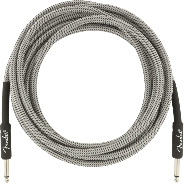 Genuine Fender Professional Series Guitar/Instrument Cable, WHITE TWEED - 15' ft