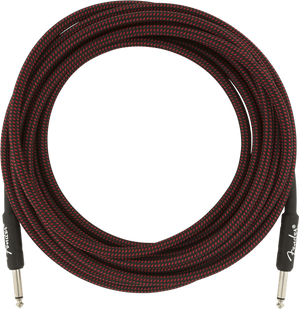 Genuine Fender Professional Series Guitar/Instrument Cable - RED TWEED - 18.6'ft