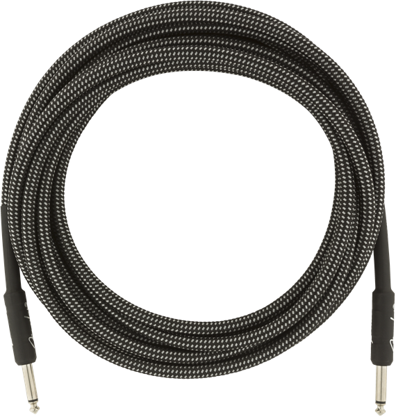 Genuine Fender Professional Series Guitar/Instrument Cable, GRAY TWEED - 18.6'ft