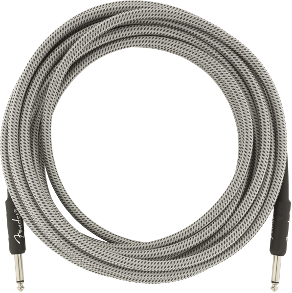 Genuine Fender Professional Series Guitar/Instrument Cable, WHITE TWEED, 18.6'ft
