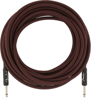 Genuine Fender Professional Series Guitar/Instrument Cable - RED TWEED - 25' ft