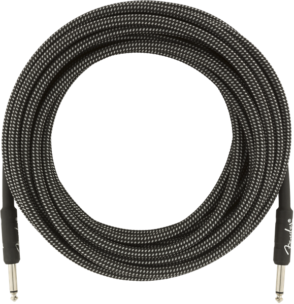 Genuine Fender Professional Series Guitar/Instrument Cable, GRAY TWEED - 25' ft