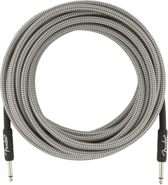 Genuine Fender Professional Series Guitar/Instrument Cable, WHITE TWEED - 25' ft