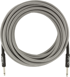 Genuine Fender Professional Series Guitar/Instrument Cable, WHITE TWEED - 25' ft