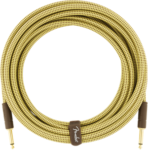 Fender Deluxe TWEED Electric Guitar/Instrument Cable, Straight Ends, 10' ft