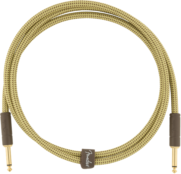Fender Deluxe TWEED Electric Guitar/Instrument Cable, Straight Ends, 5' ft