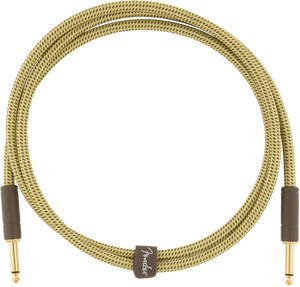 Fender Deluxe TWEED Electric Guitar/Instrument Cable, Straight Ends, 5' ft