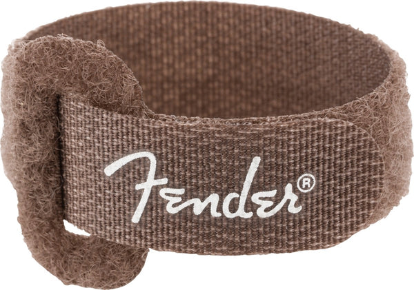 Genuine Fender Guitar/Instrument Cable Ties, 7", Black and Brown, Set of 6