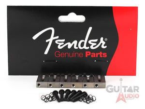 Genuine Fender American Standard Satin Chrome Strat/Tele OFFSET Bridge Saddles
