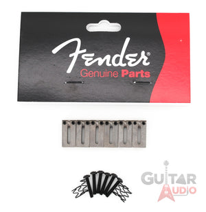 Genuine Fender American Standard Satin Chrome Strat/Tele OFFSET Bridge Saddles