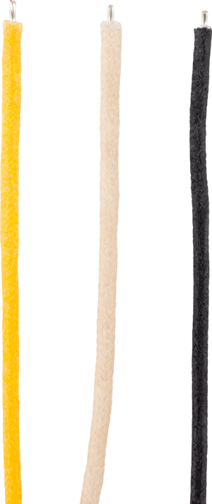 Genuine Fender Pure Vintage Cloth Wire, 22 AWG, Black, White, Yellow, 5'