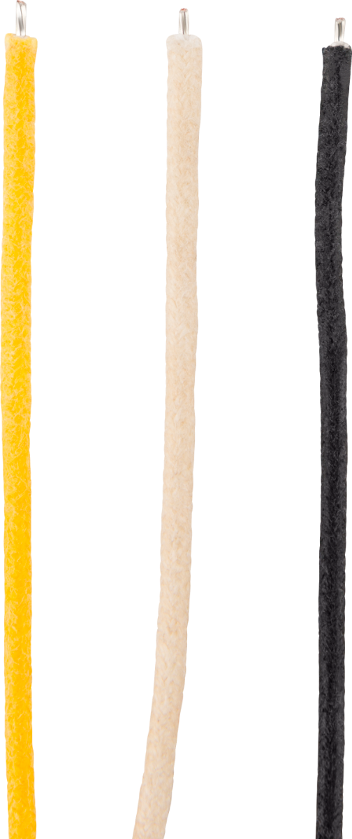 Genuine Fender Pure Vintage Cloth Wire, 22 AWG, Black, White, Yellow, 5'