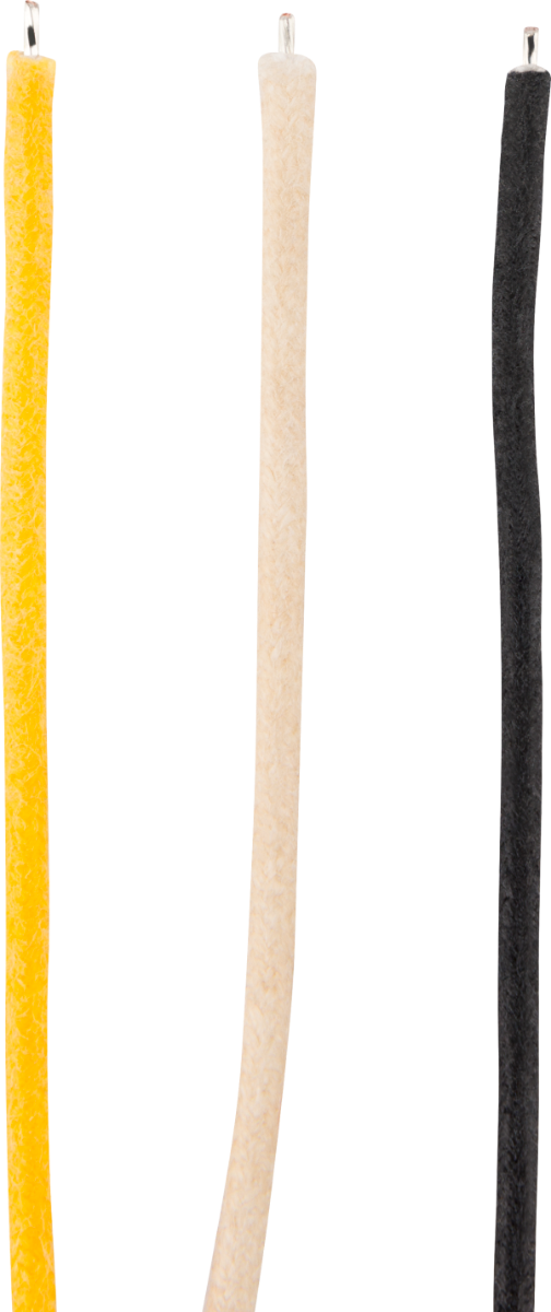 Genuine Fender Pure Vintage Cloth Wire, 22 AWG, Black, White, Yellow, 10'