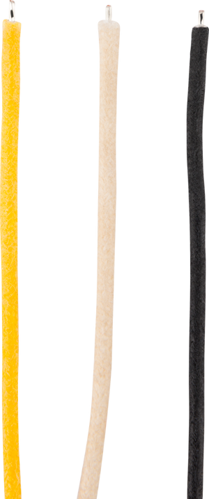 Genuine Fender Pure Vintage Cloth Wire, 22 AWG, Black, White, Yellow, 10'