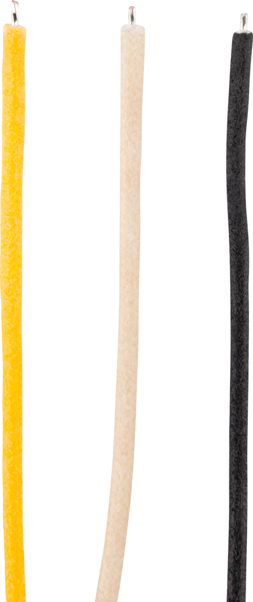 Genuine Fender Pure Vintage Cloth Wire, 22 AWG, Black/White/Yellow, 15'