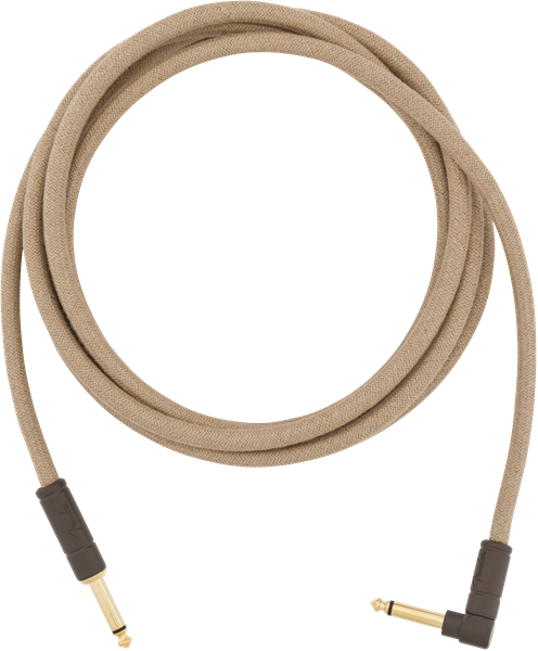 Fender Festival Instrument/Guitar Cable Eco-Friendly Pure Hemp, NATURAL 10' ft