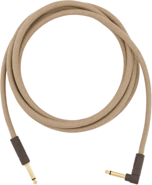 Fender Festival Instrument/Guitar Cable Eco-Friendly Pure Hemp, NATURAL 10' ft