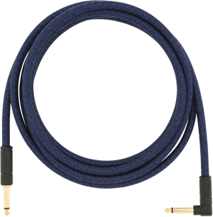 Fender Festival Instrument/Guitar Cable Eco-Friendly Hemp, BLUE DREAM 10' ft