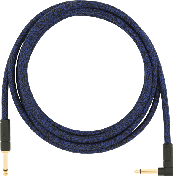 Fender Festival Instrument/Guitar Cable Eco-Friendly Hemp, BLUE DREAM 10' ft
