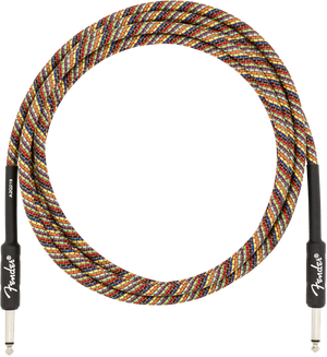 Fender Festival Instrument/Guitar Cable Eco-Friendly Pure Hemp, RAINBOW 10' ft