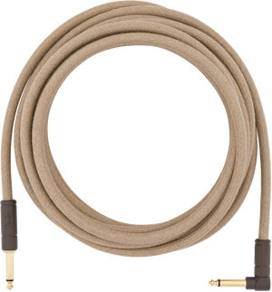 Fender Festival Instrument/Guitar Cable Eco-Friendly Pure Hemp, NATURAL 18.6' ft