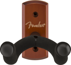 Fender Essentials Wall-Mount Acoustic or Electric Guitar Hanger, Rosewood