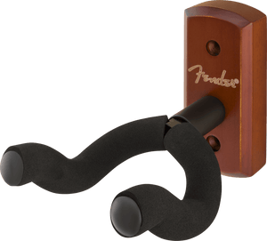 Fender Essentials Wall-Mount Acoustic or Electric Guitar Hanger, Rosewood