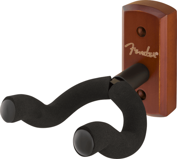 Fender Essentials Wall-Mount Acoustic or Electric Guitar Hanger, Rosewood