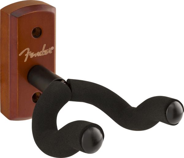 Fender Essentials Wall-Mount Acoustic or Electric Guitar Hanger, Rosewood