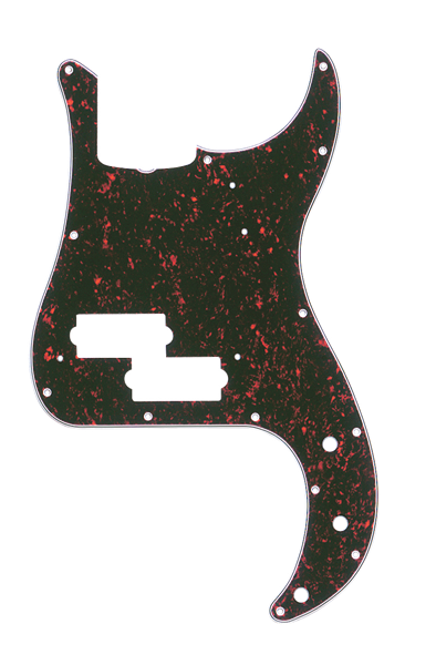 Genuine Fender Precision Bass Pickguard w/Truss Rod Notch, 13-Hole, SHELL