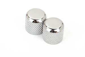 Genuine Fender Original Tele/Telecaster or Precision Bass Dome Knobs - Chrome