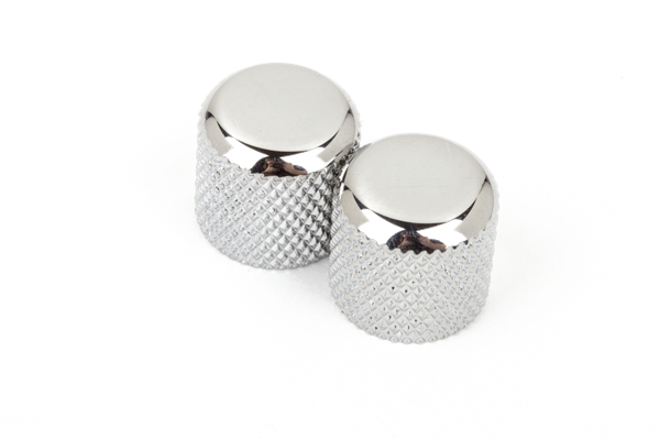 Genuine Fender Original Tele/Telecaster or Precision Bass Dome Knobs - Chrome