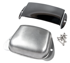 Genuine Fender Vintage Precision/P-Bass Chrome Ashtray Bridge/Pickup Covers Set