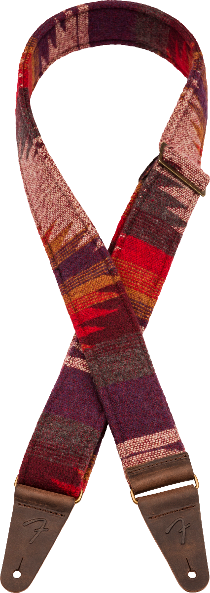 Genuine Fender 2" Wide Zion Guitar Strap, Purple Aztec 099-2132-548