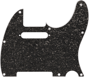 Genuine Fender Hybrid Glass/Glitter Telecaster S/S Pickguard, Dark Gray Sparkle