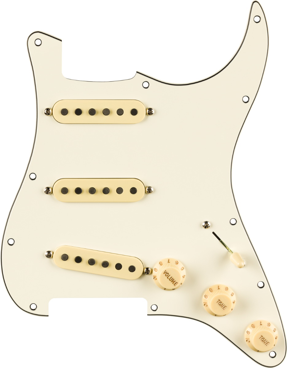 FENDER Pre-Wired Pure Vintage '65 Loaded Strat w/RWRP Middle, Parchment, 11-Hole