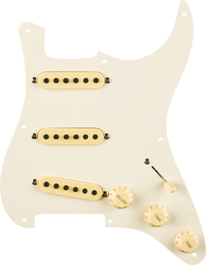 Fender Eric Johnson Pre-Wired Stratocaster Loaded Pickguard, Parchment, 8-Hole