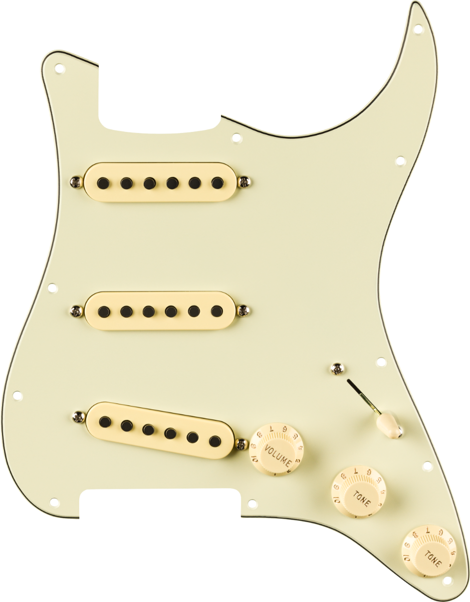 Fender Eric Johnson Pre-Wired Stratocaster Loaded Pickguard, Mint Green,11-Hole