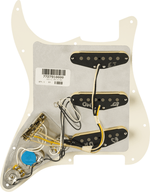 Fender Eric Johnson Pre-Wired Stratocaster Loaded Pickguard, Parchment,11-Hole