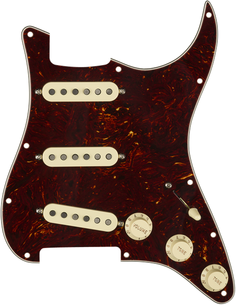Genuine FENDER Pre-Wired FAT '50s Loaded Strat 11-Hole TORTOISE SHELL Pickguard